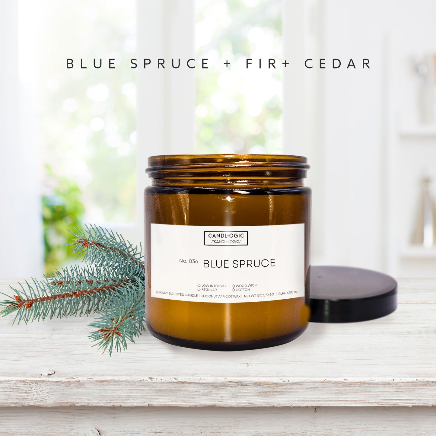 No. 036 Blue Spruce candle - Blue Spruce, Fir & Cedar
