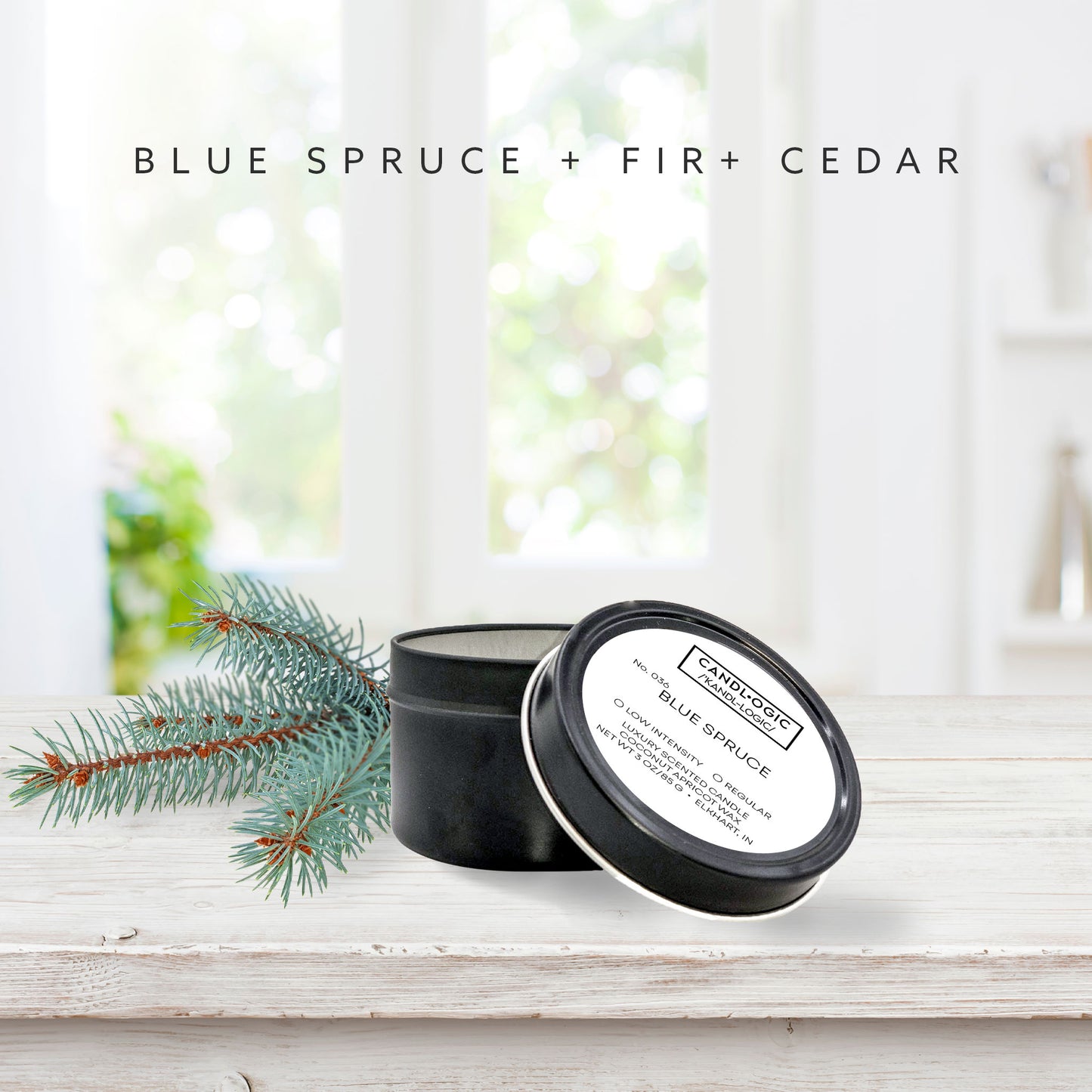 No. 036 Blue Spruce candle - Blue Spruce, Fir & Cedar