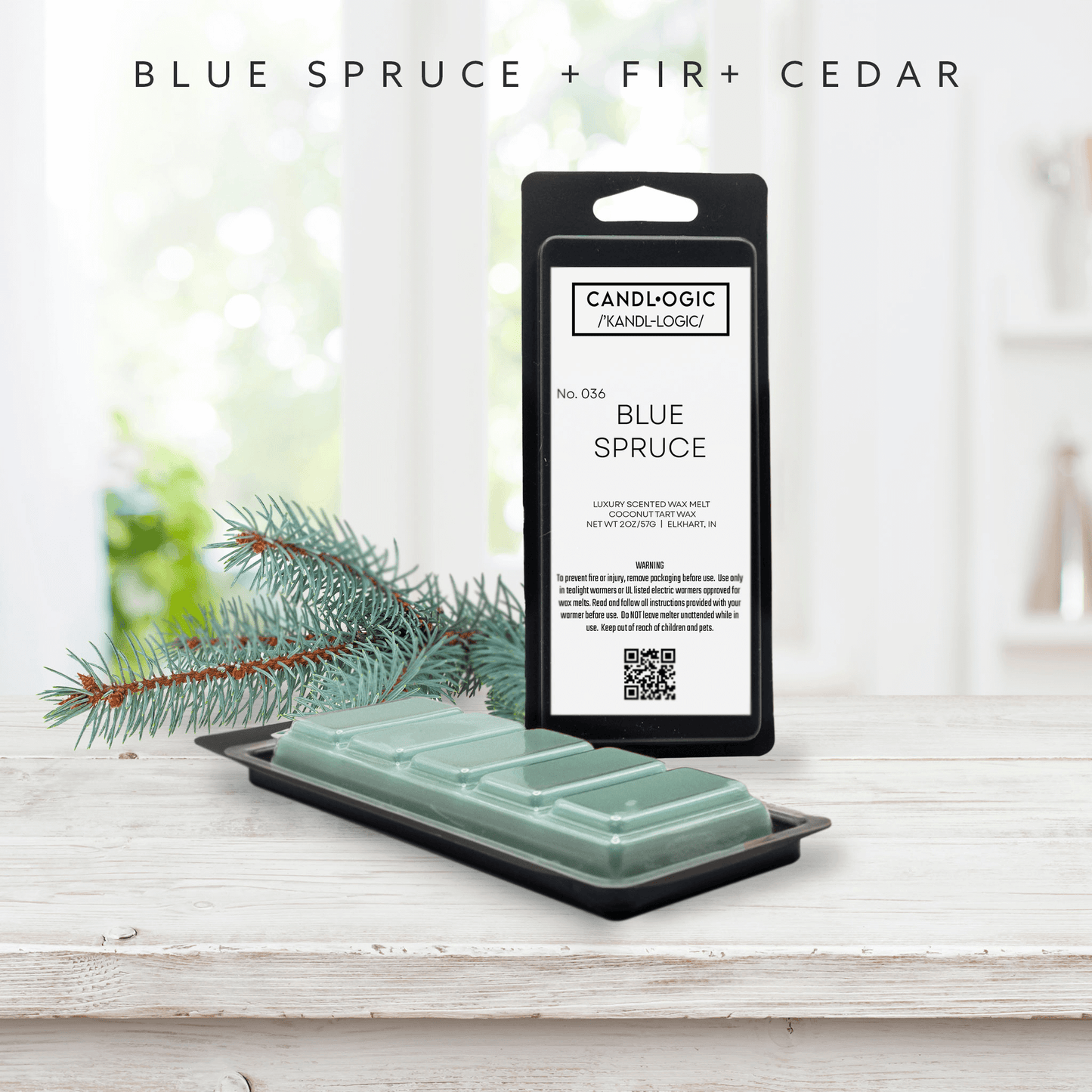 No. 036 Blue Spruce wax melt - Blue Spruce, Fir & Cedar