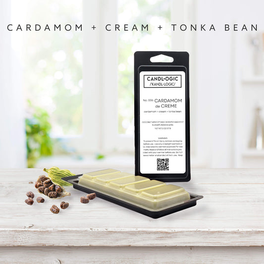 No. 006 Cardamom de Creme wax melt - Cardamom, Cream & Tonka Bean
