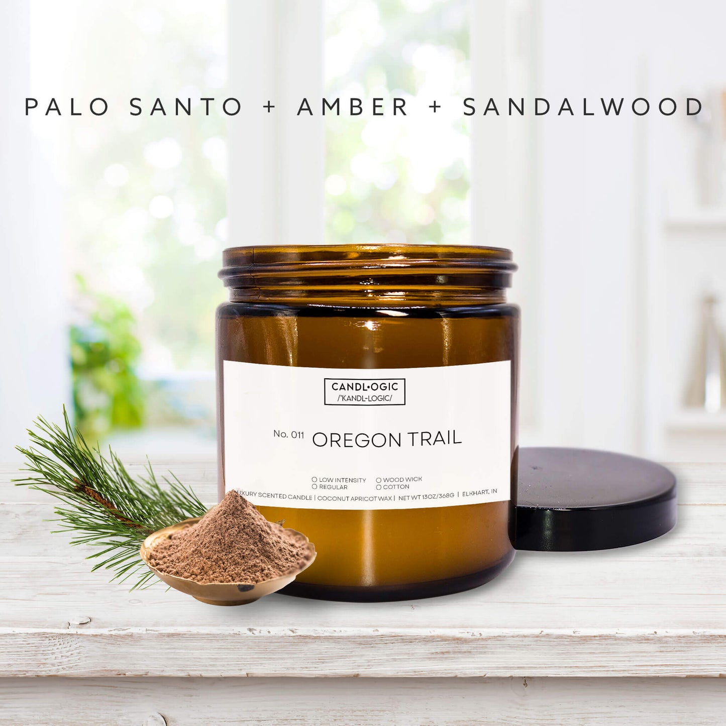 No. 011 Oregon Trail candle - Palo Santo, Amber & Sandalwood