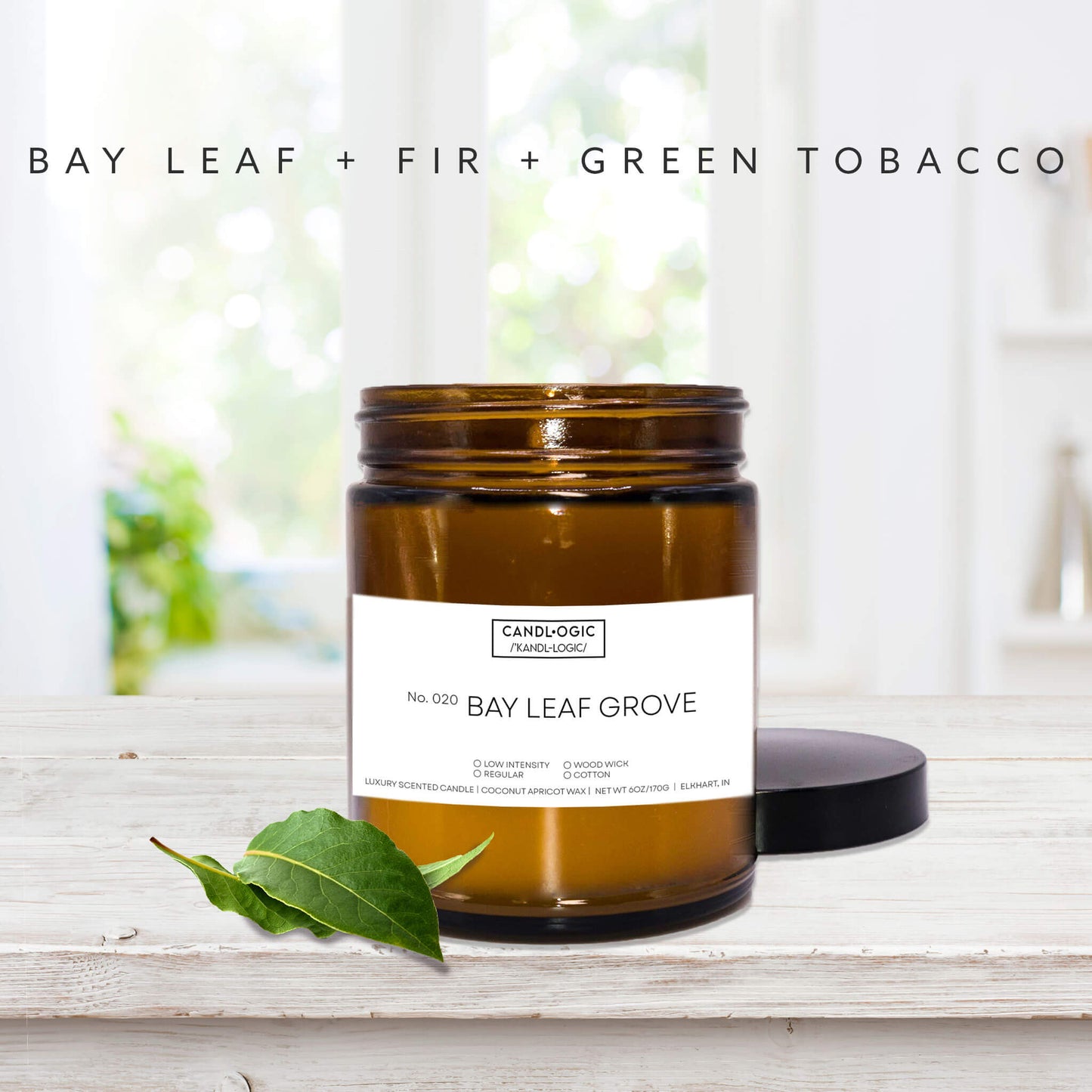 No. 020 Bay Leaf Grove candle - Bay Leaf, Fir & Green Tobacco Leaf