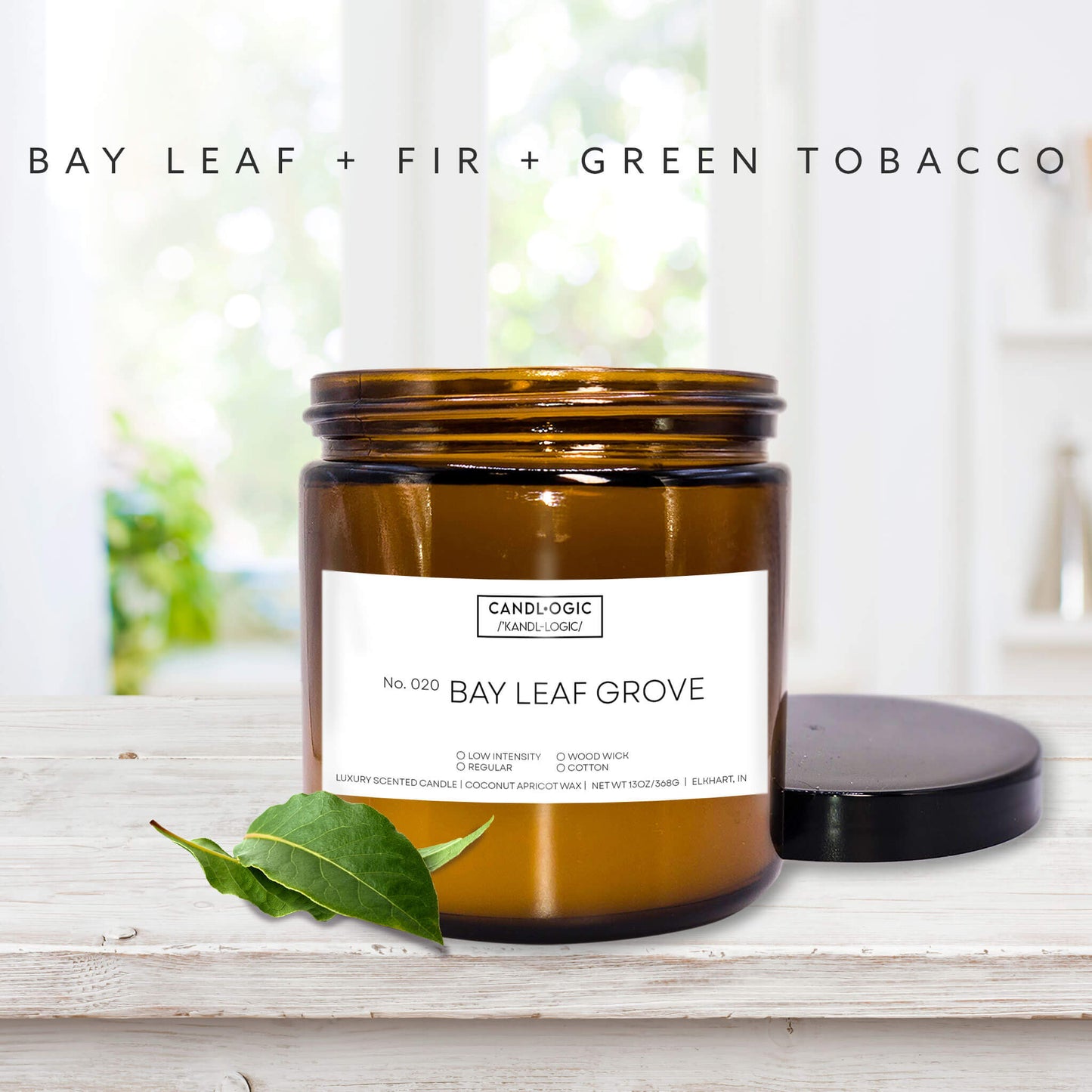 No. 020 Bay Leaf Grove candle - Bay Leaf, Fir & Green Tobacco Leaf