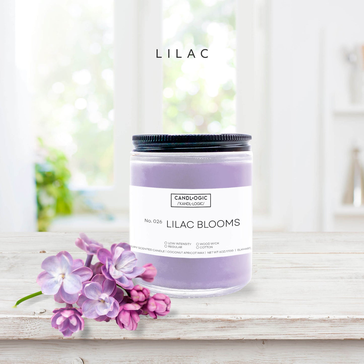 No. 026 Lilac Blooms candle - Lilac
