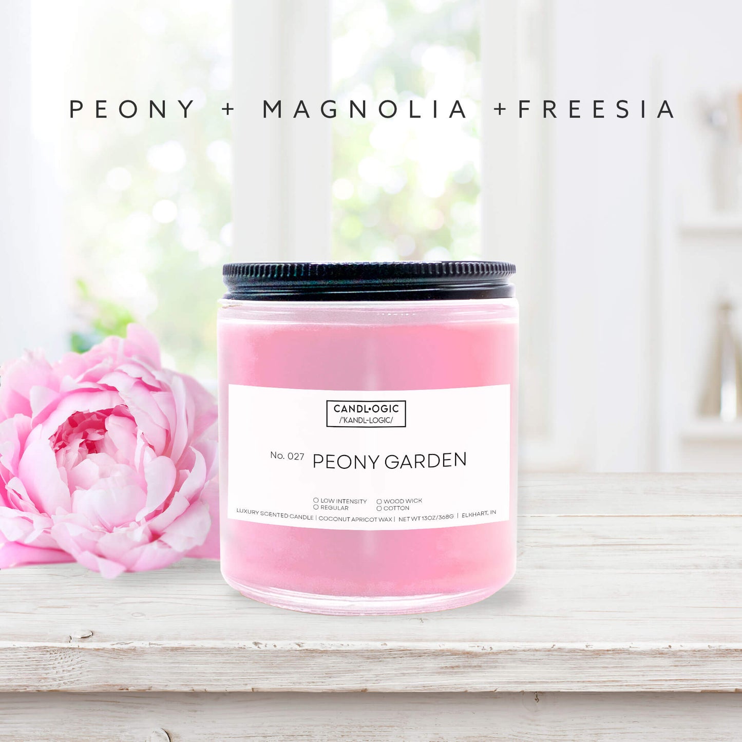 No. 027 Peony Garden candle - Peony, Magnolia & Freesia