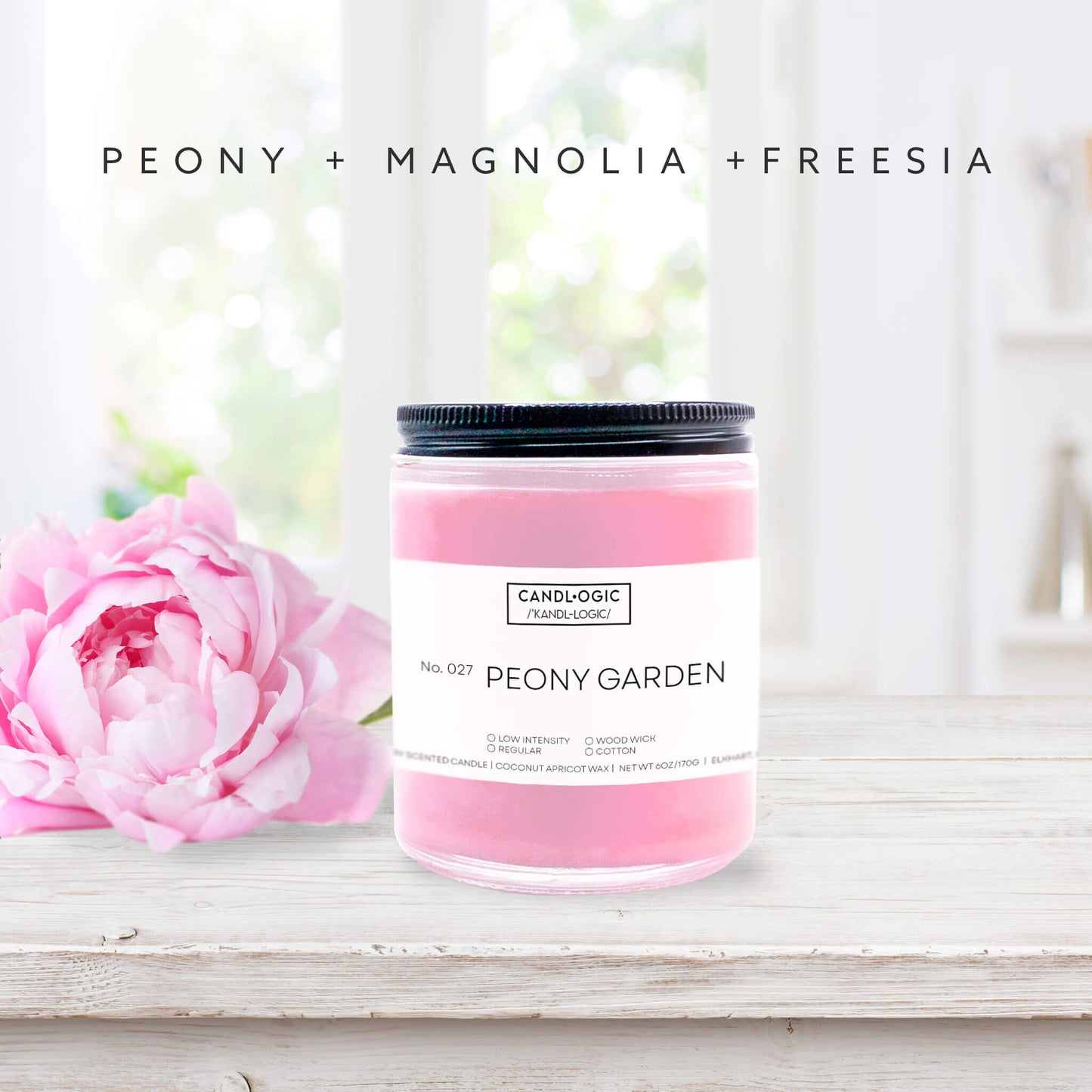 No. 027 Peony Garden candle - Peony, Magnolia & Freesia