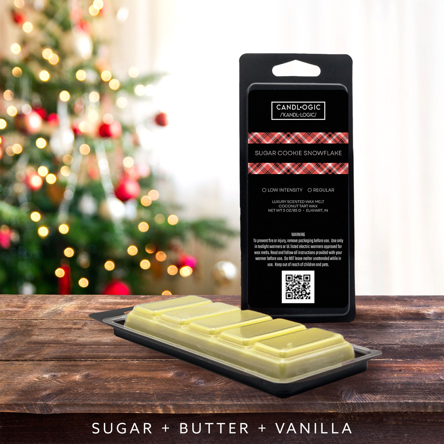 No. 303 Sugar Cookie Snowflake wax melt - Sugar, Butter & Vanilla